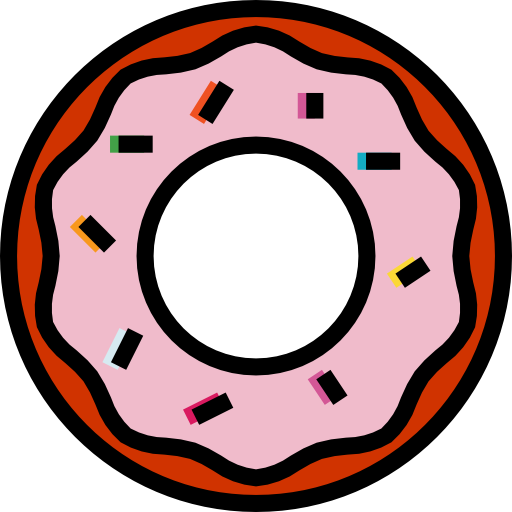 Donut turkkub Lineal Color icon