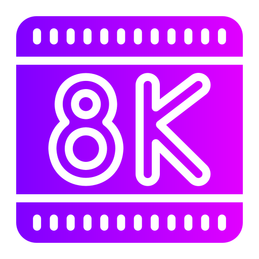 8k Generic Flat Gradient icon