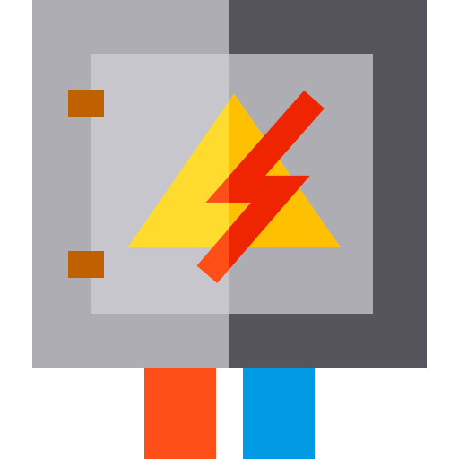 elektrizität Basic Straight Flat icon