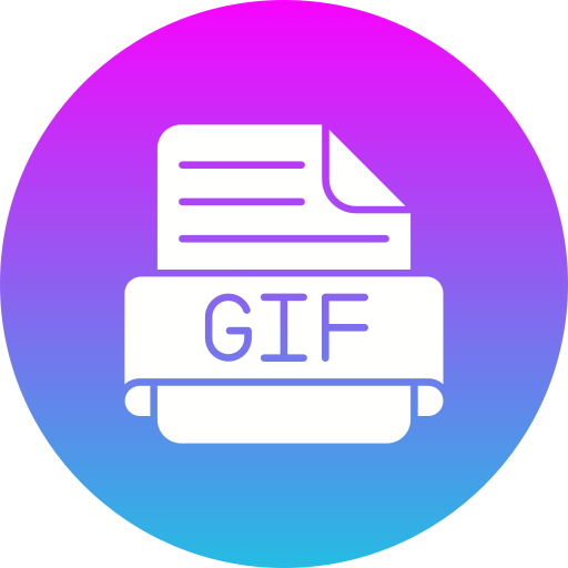 gif Generic Flat Gradient icoon