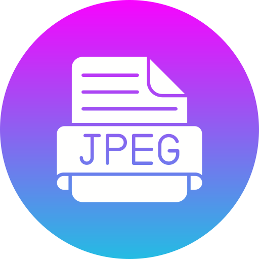 jpeg Generic Flat Gradient Icône