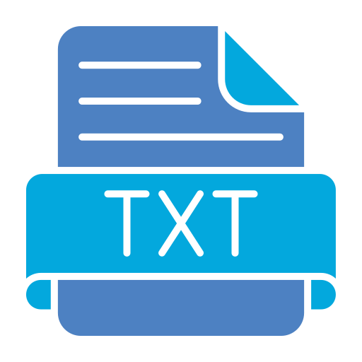 txt Generic Blue icon