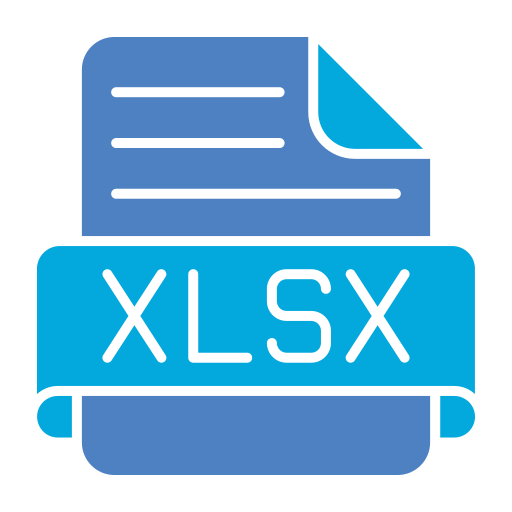 xlsx Generic Blue icon