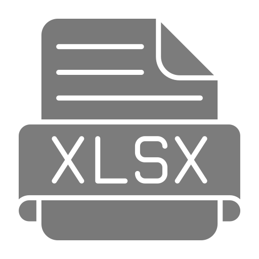 xlsx Generic Grey icon