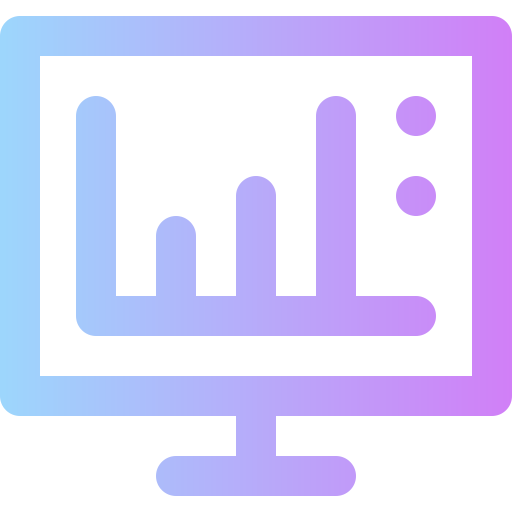 Statistics Super Basic Rounded Gradient icon