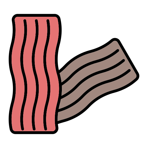 bacon Generic Outline Color Ícone