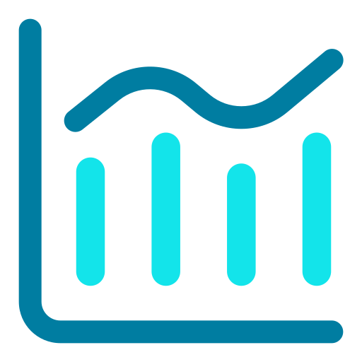 graph Generic Blue icon