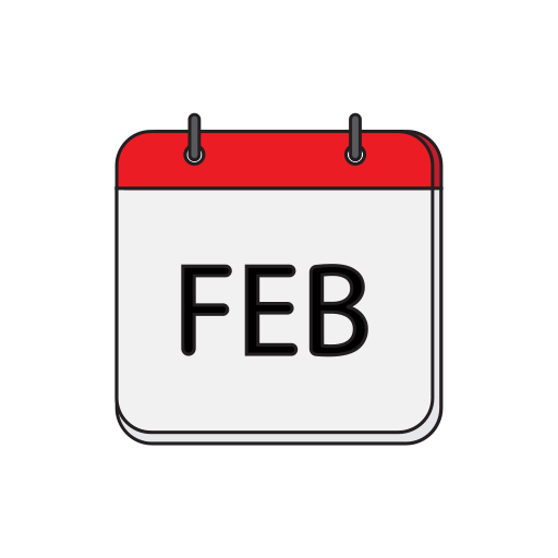 februar Generic Outline Color icon