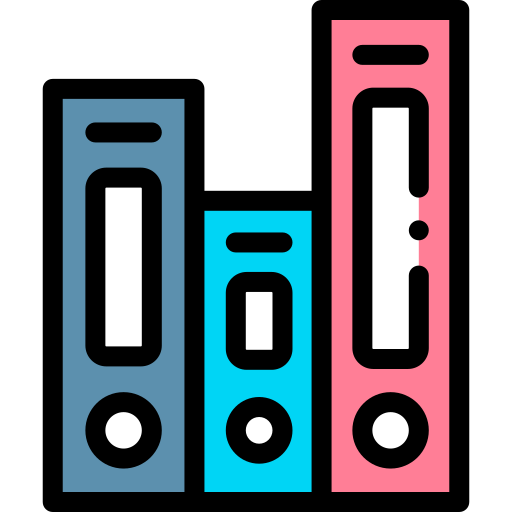 ordner Detailed Rounded Lineal color icon