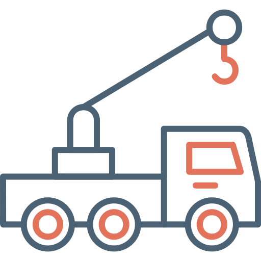 Crane truck Generic Outline Color icon