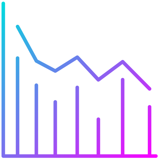 liniendiagramm Generic Gradient icon