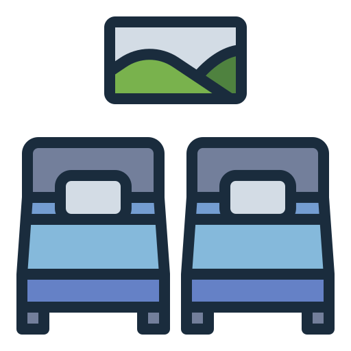 einzelbetten Generic Outline Color icon