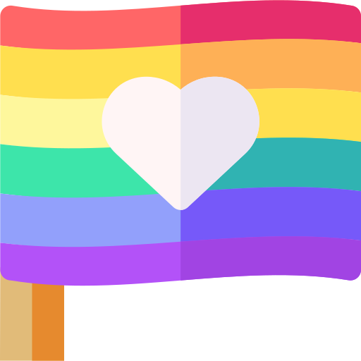 Lgbtiq+ Basic Rounded Flat icon