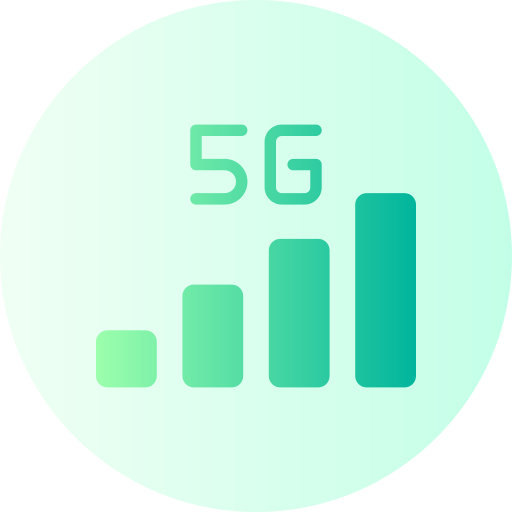 5g Generic Flat Gradient Icône