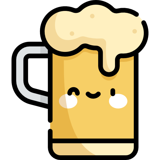 Beer Kawaii Lineal color icon