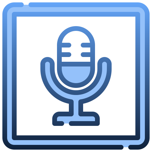 Microphone Generic Blue icon