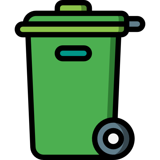 Trash bin Basic Miscellany Lineal Color icon