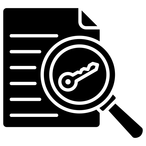 słowa kluczowe Generic Glyph ikona