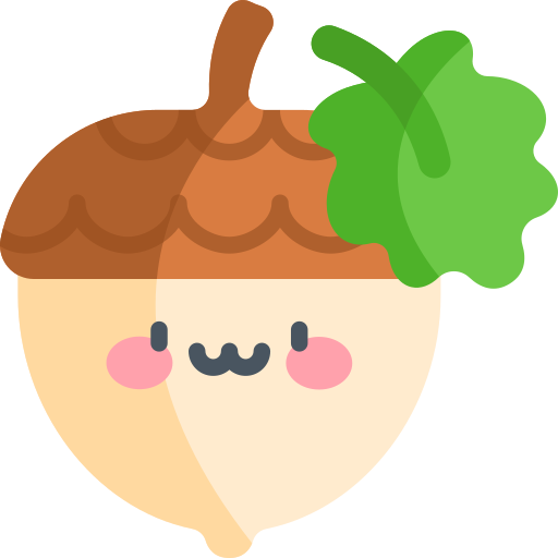 Acorn Kawaii Flat icon