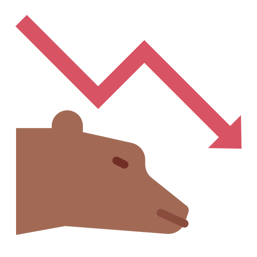 Bear market Generic Flat icon