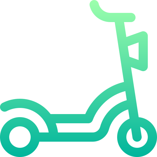 Kick scooter Basic Gradient Lineal color icon