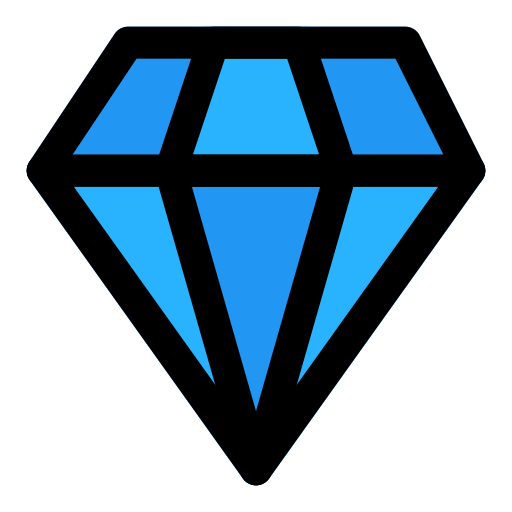 Diamond Generic Outline Color icon