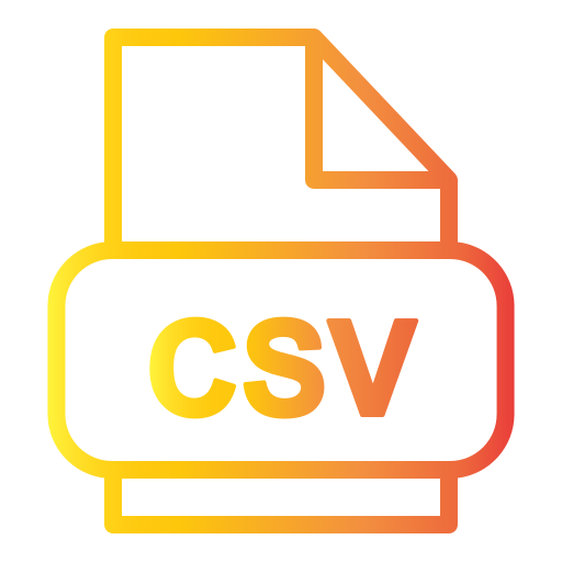 csv Generic Gradient icoon