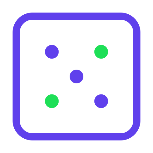 Dice Generic Outline Color icon