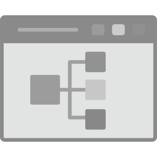 Flow chart Generic Grey icon