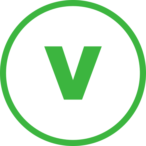 Letter v Generic Outline Color icon