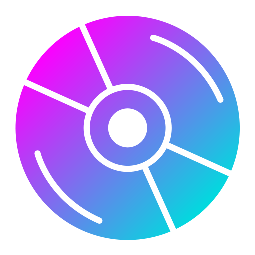 dvd Generic Flat Gradient icon