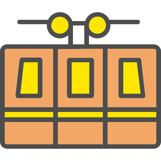 ケーブルカー Generic Outline Color icon