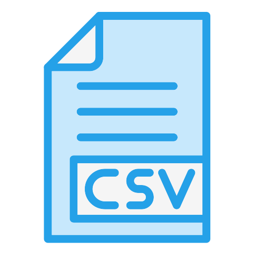 csv Generic Blue icon