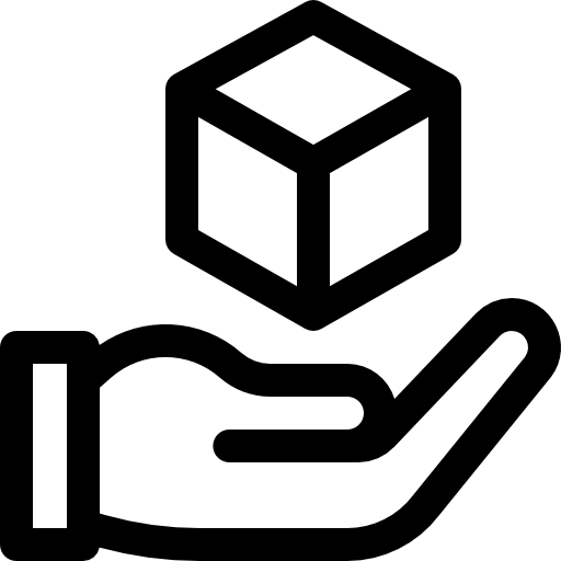 würfel Basic Rounded Lineal icon