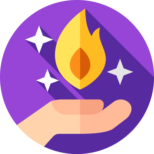 feuer Flat Circular Flat icon