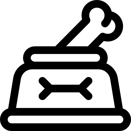 chien Basic Rounded Lineal Icône