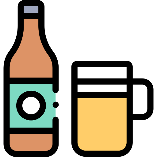 bier Detailed Rounded Lineal color icon