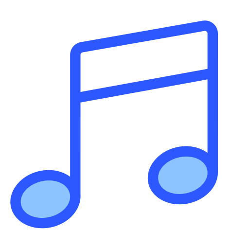 musiknote Generic Blue icon