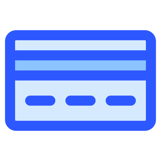 Credit card Generic Blue icon