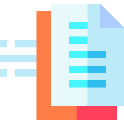 dokument Basic Straight Flat icon