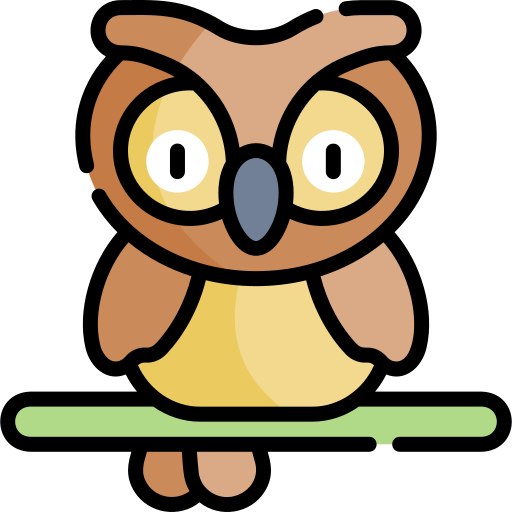 Owl Kawaii Lineal color icon