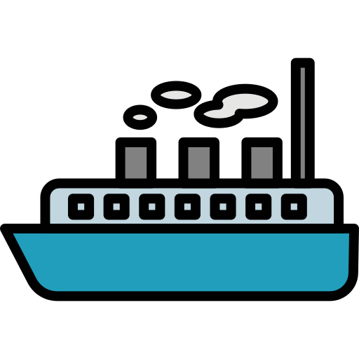 Ship Generic Outline Color icon