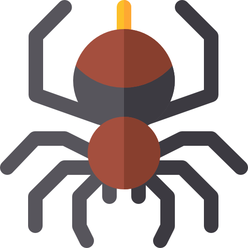 Spider Basic Rounded Flat icon