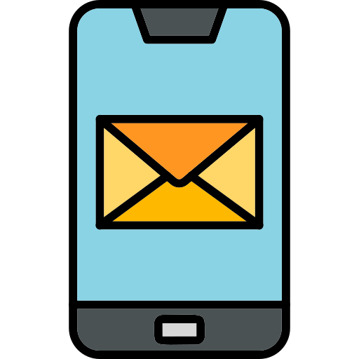 Phone message Generic Outline Color icon