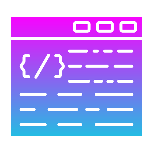 codage web Generic Flat Gradient Icône