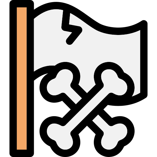 piratenflagge Generic Outline Color icon