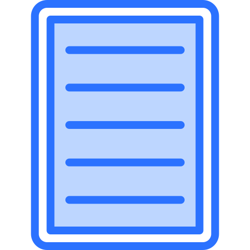 Document Generic Blue icon