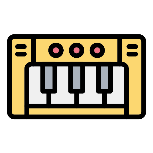 Piano Generic Outline Color icon