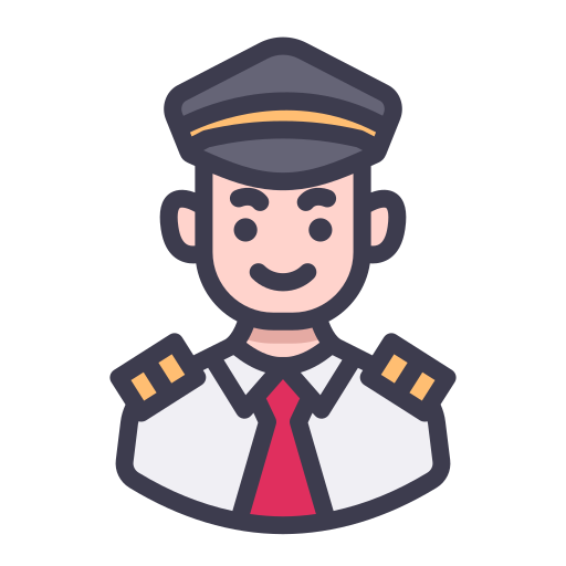 Pilot Generic Outline Color icon