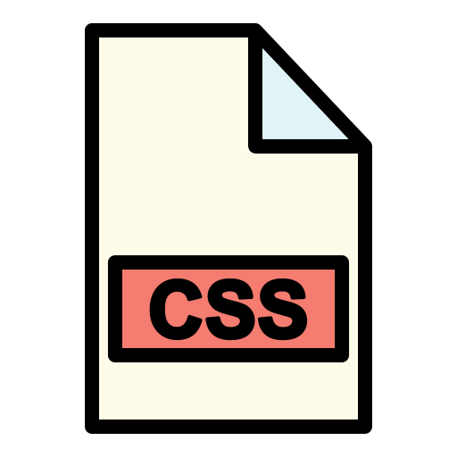 CSS File Generic Outline Color icon